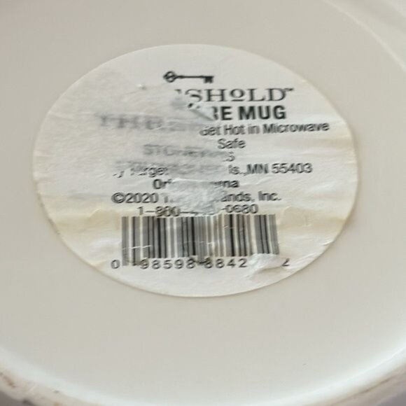 Meowy Christmas Ceramic Mug 4" White & Green Cute Cat Design By Threshold Microw - Picture 4 of 5